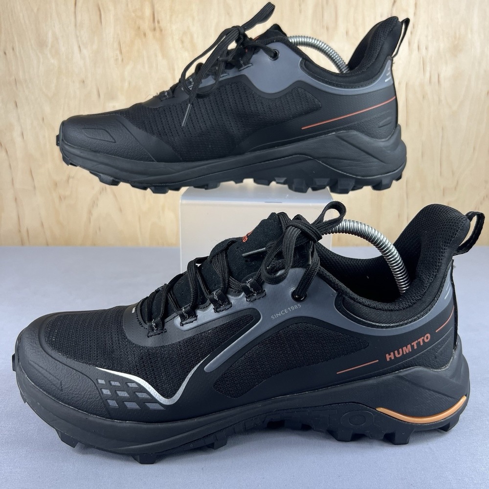 HUMTTO Men's Since 1985 Waterproof Hiking Shoes Lightweight Black Size 10